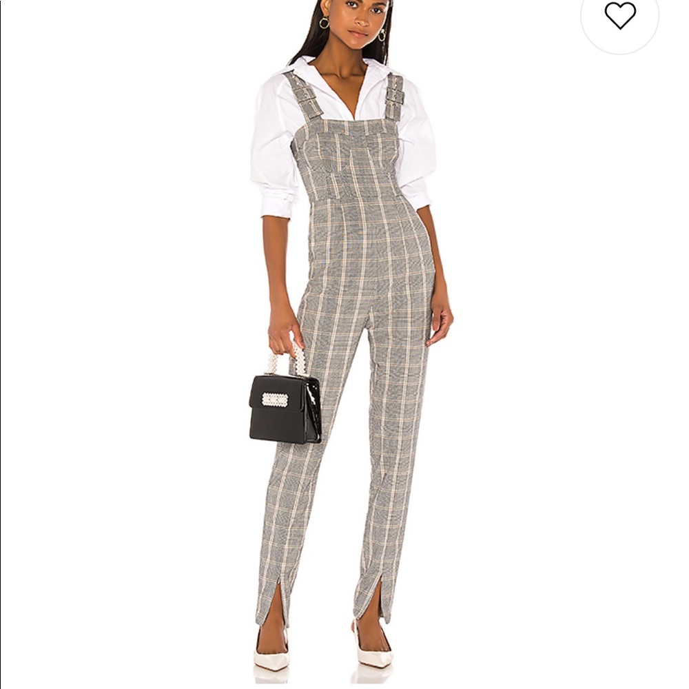 WeWoreWhat Corset Overalls in Grey